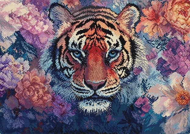 Набор для вышивки крестиком L9957 Eyes of the Wild