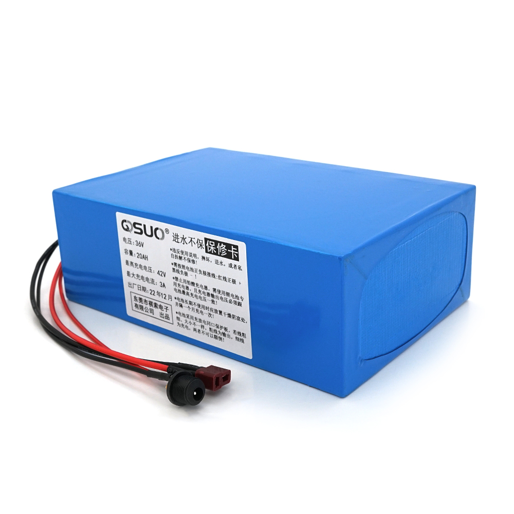 Аккумуляторная батарея QiSuo 36V 20A Li-ion 18650 DC 5,5x2,1 мм (YUT_V6348) - фото 1 Аккумуляторная батарея QiSuo 36V 20A Li-ion 18650 DC 5,5x2,1 мм (YUT_V6348) - фото 1