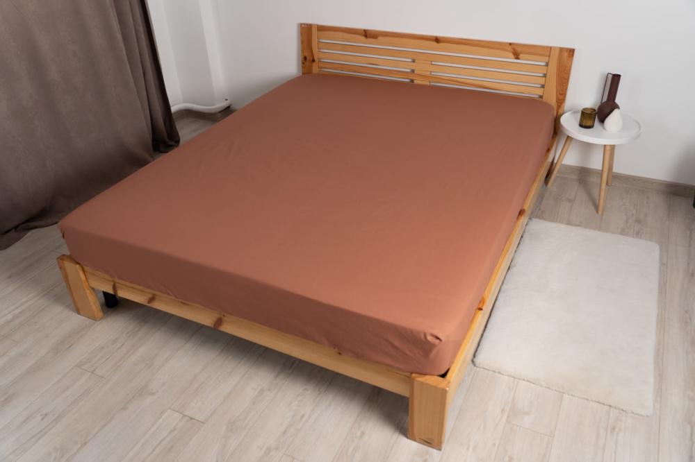 Простирадло з гумкою ТЕП НАТХНЕННЯ 180х200 см Карамельний (18206) - фото 1