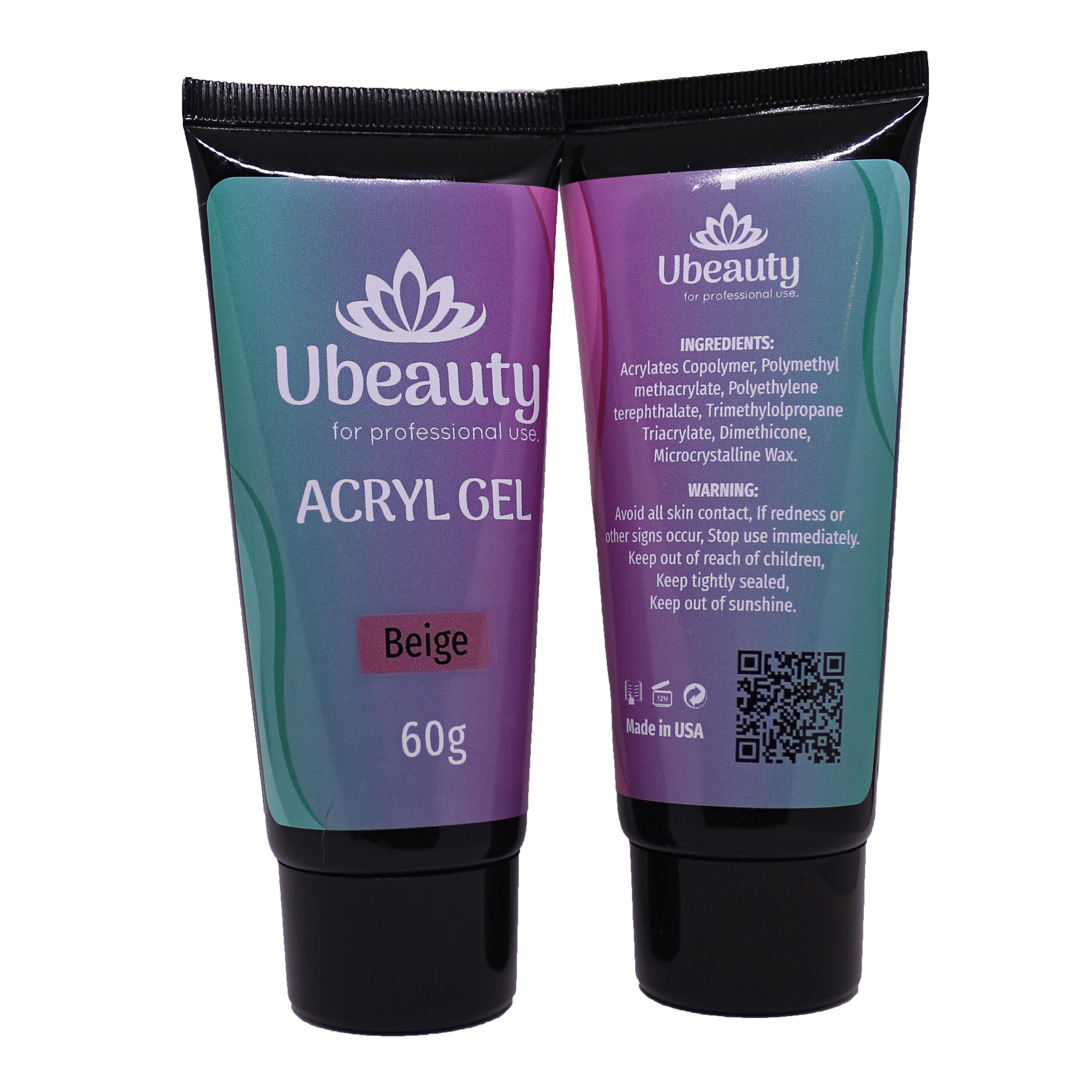 Акрилгель UBEAUTY Beige 60 мл Бежевый - фото 3 Акрилгель UBEAUTY Beige 60 мл Бежевый - фото 3