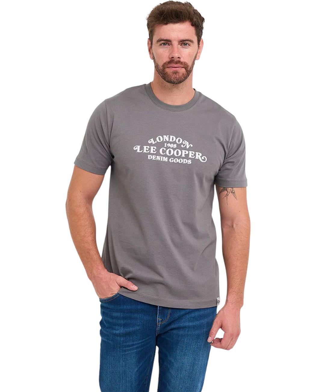 Футболка мужская Lee Cooper 10196555.5206 M Серый (5942723143921)
