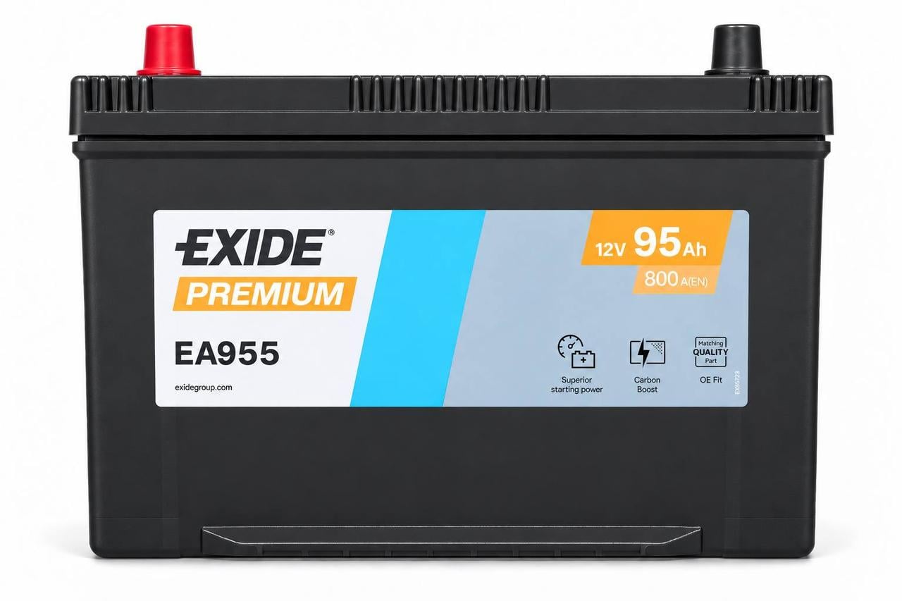 Акумулятор автомобільний EXIDE Asia 95 Ah 800A L+ 12V (3204304016) Акумулятор автомобільний EXIDE Asia 95 Ah 800A L+ 12V (3204304016)