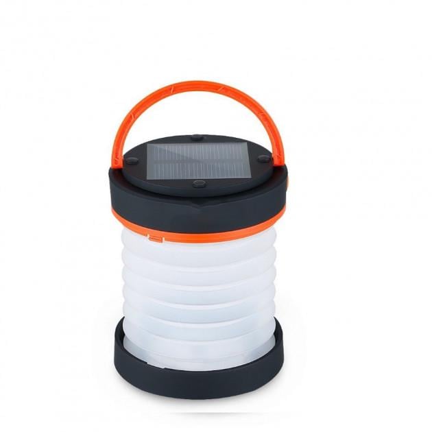 Складний ліхтар SUNROZ Solar Camping Lantern для подорожей на сонячній батареї Чорно-помаранчевий (SUN4347) Складний ліхтар SUNROZ Solar Camping Lantern для подорожей на сонячній батареї Чорно-помаранчевий (SUN4347)