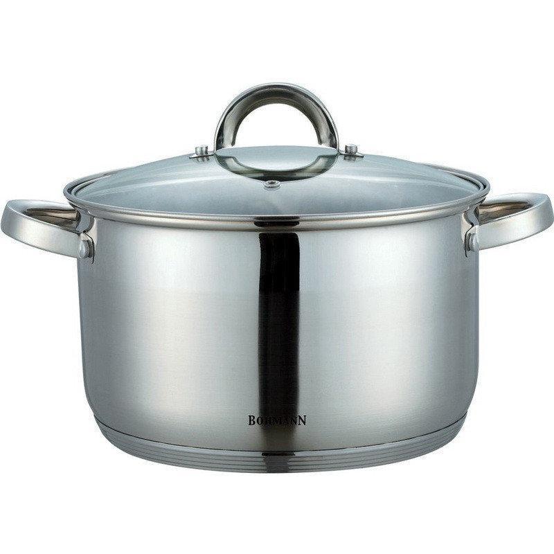 Кастрюля нержавеющая Bohmann с крышкой 18 см 2,9 л (BH-1418)