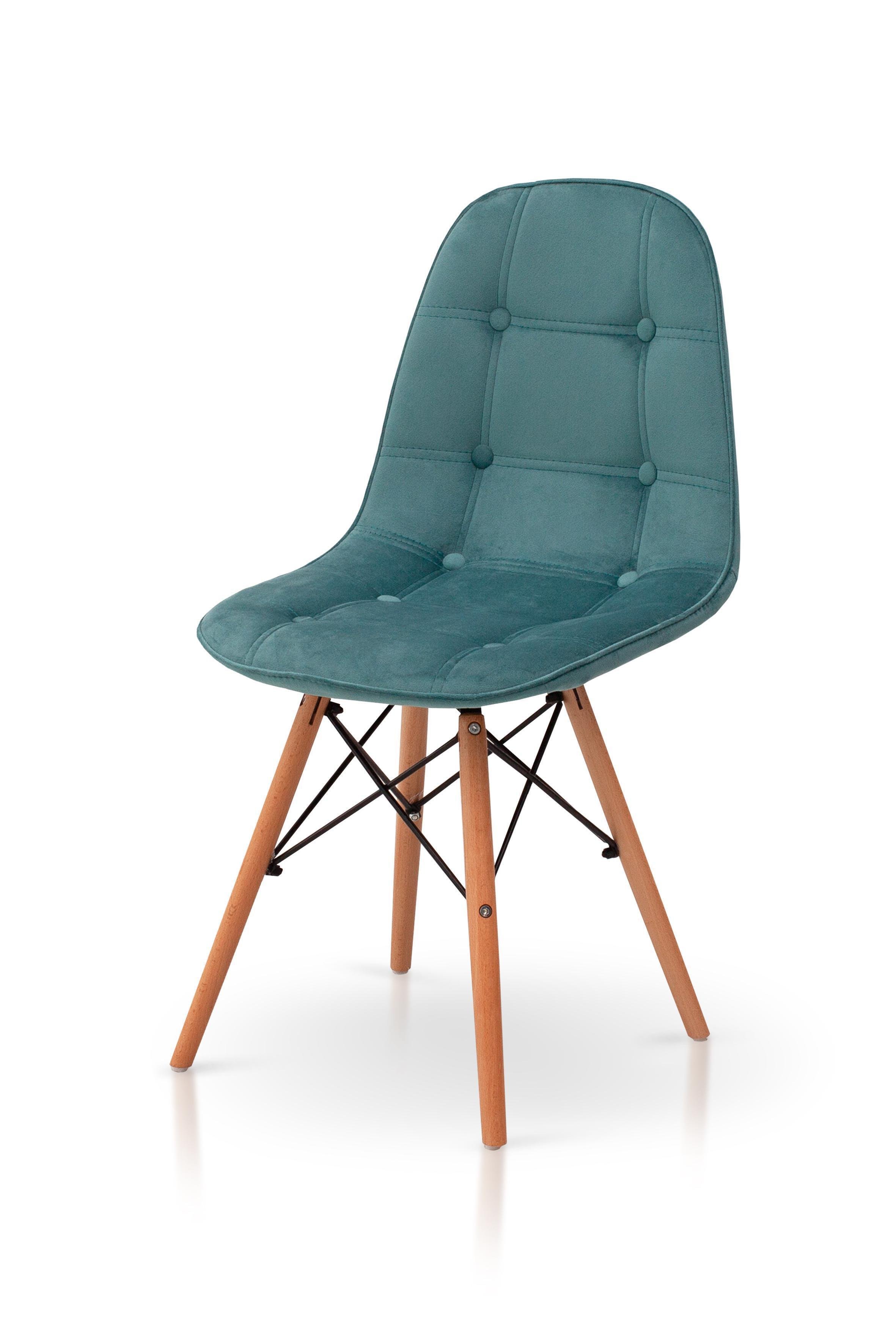 Стілець для кухні та вітальні Джастін Justin велюр 460х840х500 Аквамарин (GAА0050655)