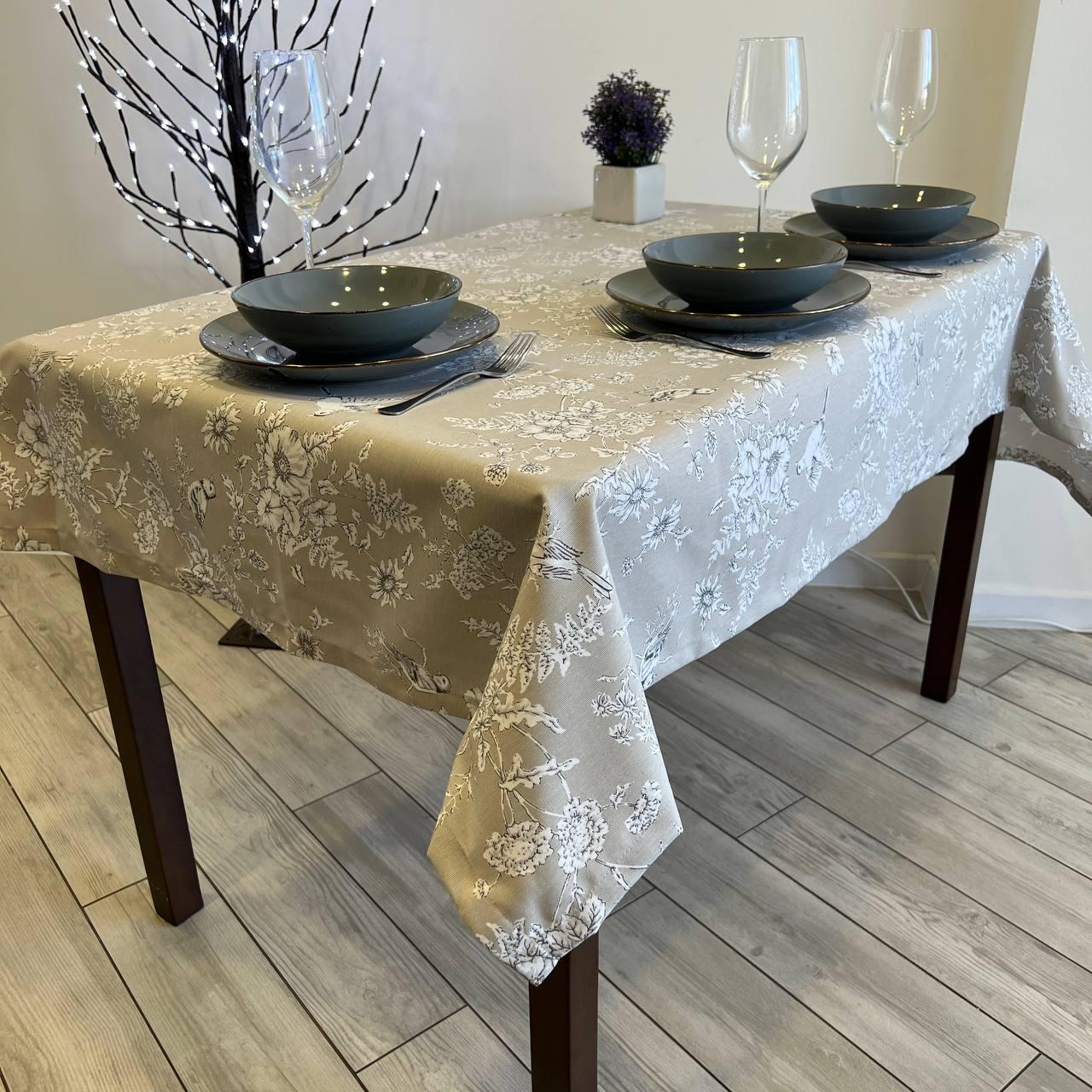 Скатерть водоотталкивающая тефлоновая прямоугольная 300x170 см (30060-p5)