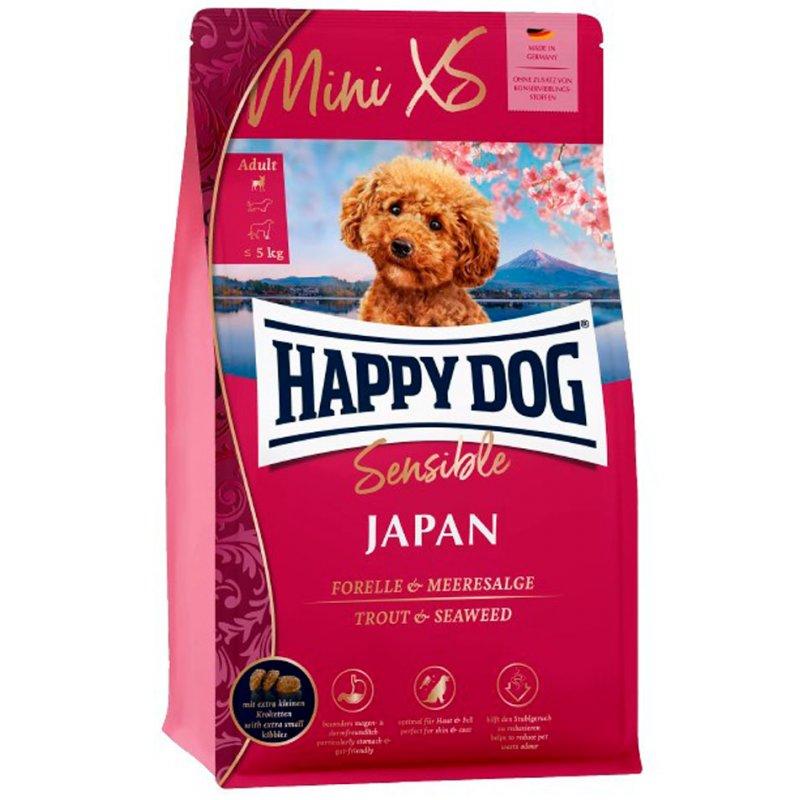 Сухой корм Happy Dog Mini XS Japan для маленьких пород собак с форелью и морскими водорослями 0,3 кг