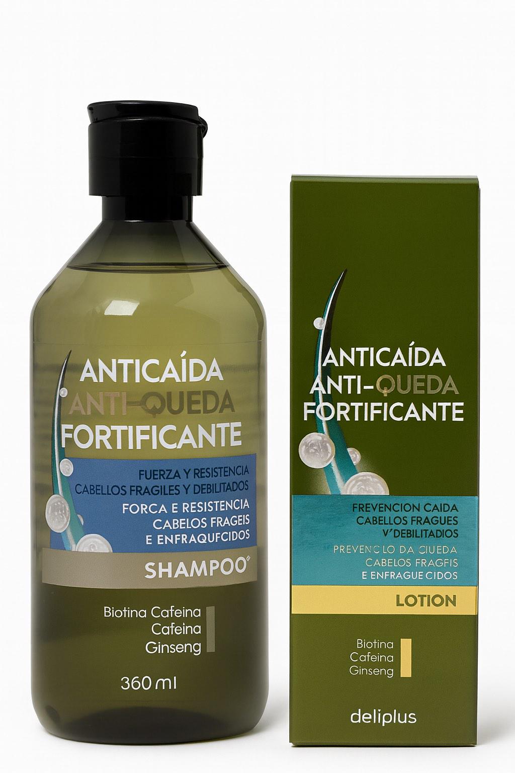 Набор против выпадения волос Deliplus Fortificante Anti-Caída