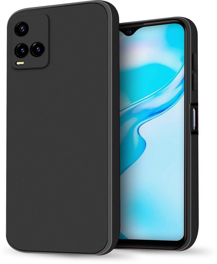 Силиконовый чехол HardCorner Vivo Y33s (с микрофиброй) Black (34824-2B)