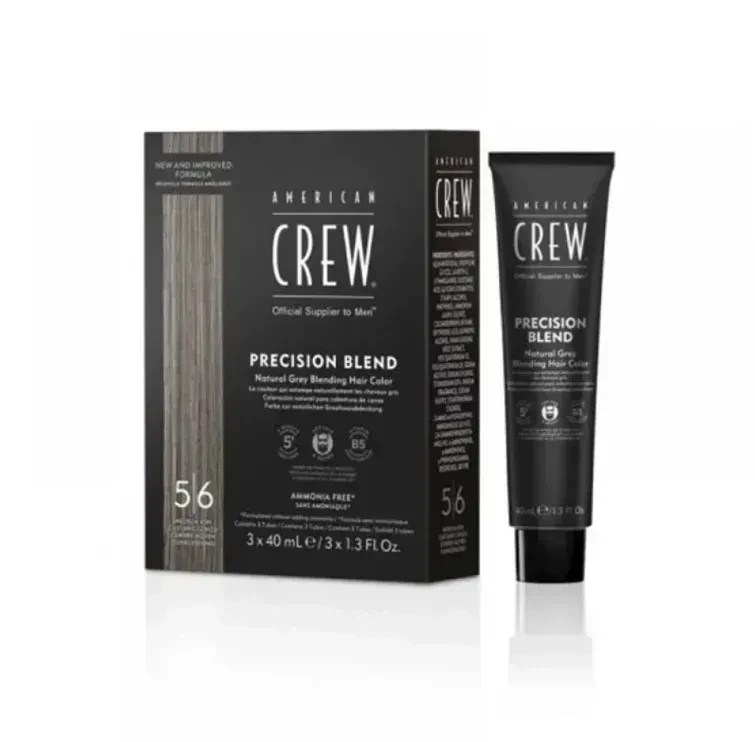 Система маскировки седины American Crew Precision Blend Shades 5-6 Medium Ash 3х40 мл