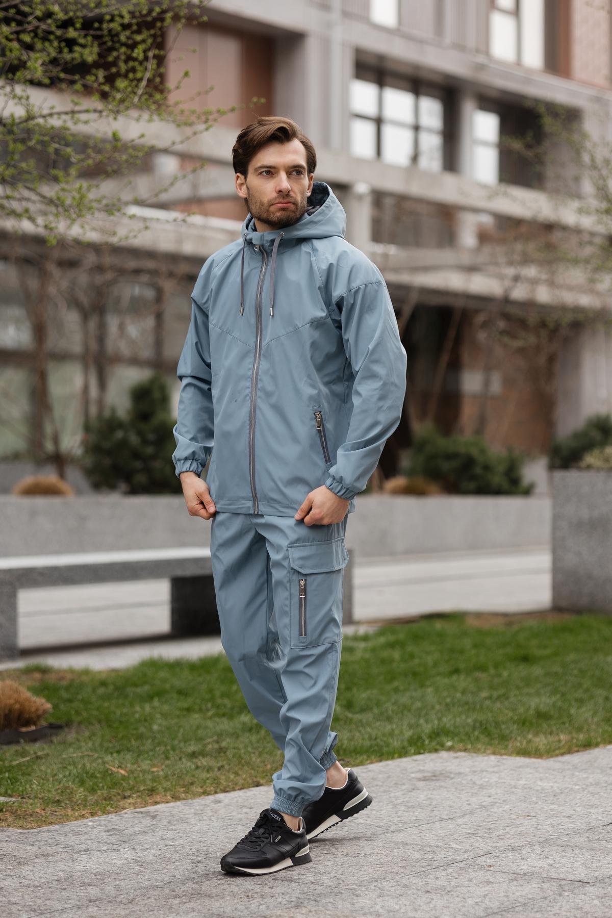 Костюм чоловічий Viter плащівка XXXL Блакитний (1618227087/3/6)