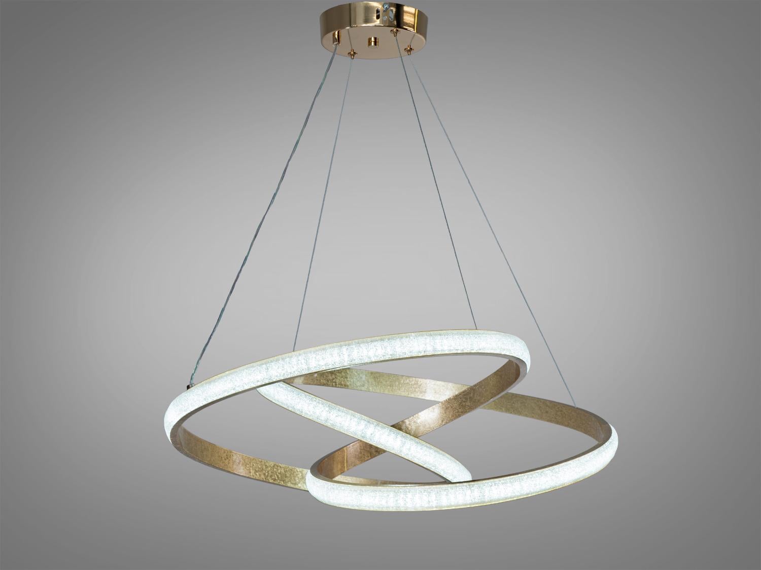Люстра подвесная LED 82 Вт Золотой (CT300G)
