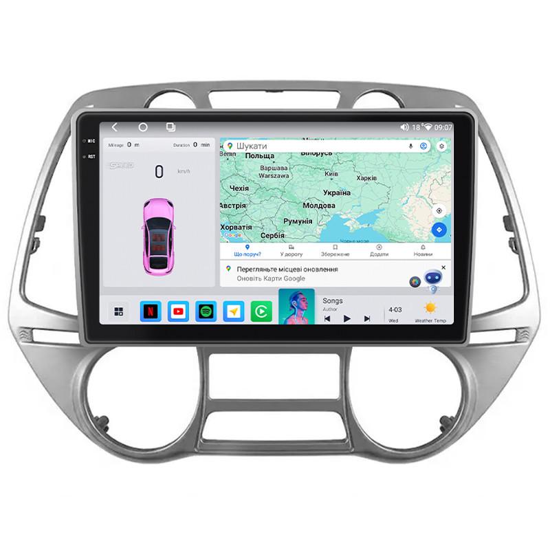 Автомагнитола штатная Lesko Prime совместима с Hyundai i20 I Auto A/C 2008-2012 г. 9" 4/64 QLED CarPlay 4G/Wi-Fi/GPS (3044869344)