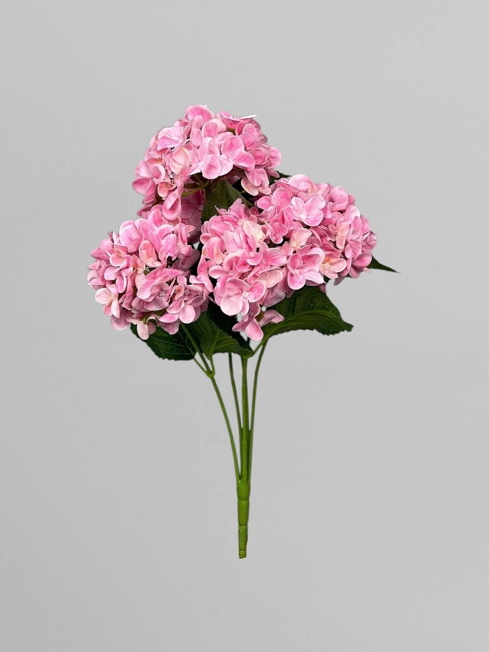 Искусственный куст гортензии 5 соцветий 42 см Розовый (К03061)