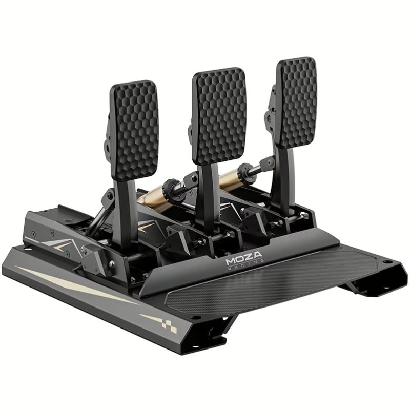 Комплект педалей для ігрового керма Moza Racing CRP2 USB тензодатчик 200 кг карбонова підставка Black (RS066) - фото 2