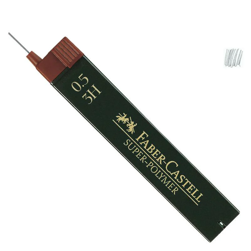 Грифели для механического карандаша Faber-Castell SUPER-POLYMER 0,5 мм 3H (120513)