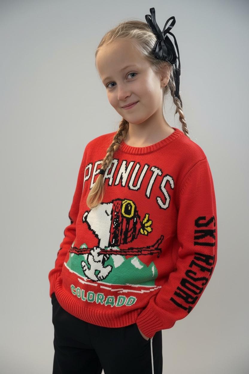 Свитер Peanuts 146-152 см Красный (013-1)