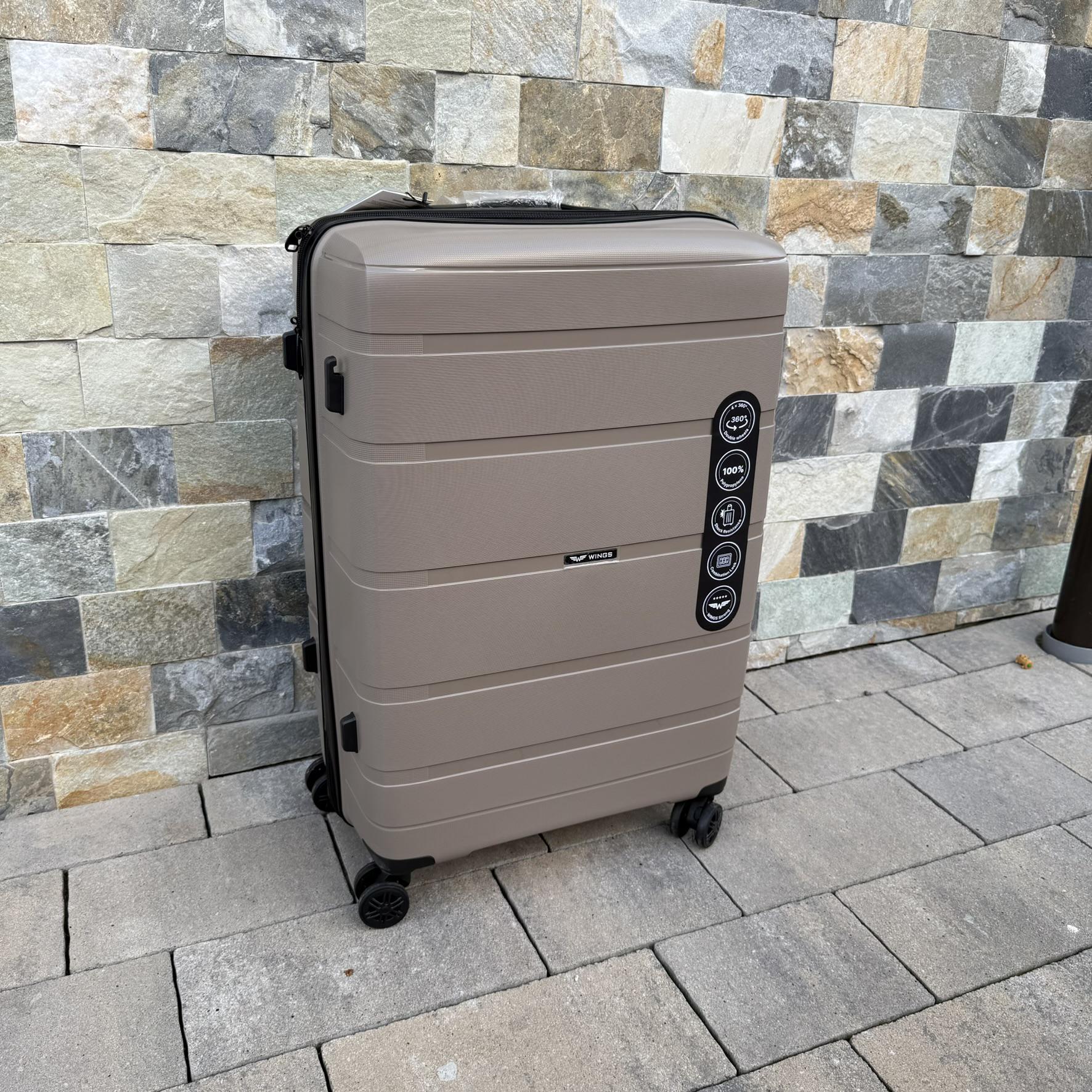 Чемодан дорожный из полипропилена Wings HWF03 L Шампань (30631215) - фото 4 Чемодан дорожный из полипропилена Wings HWF03 L Шампань (30631215) - фото 4