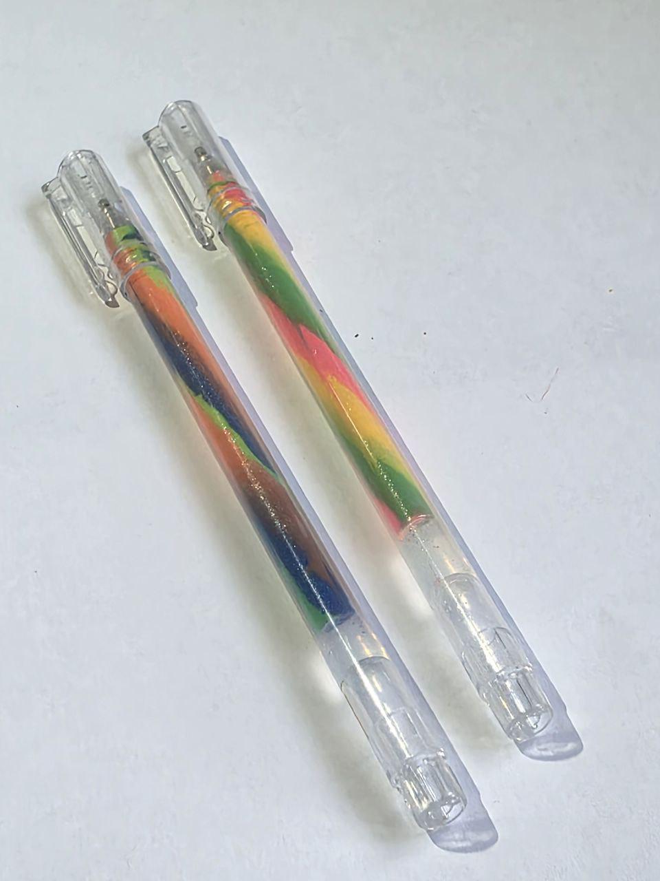 Ручки гелеві з кольоровими спіральними чорнилами з блискітками та пастельними ефектами 1,2 мм 2 шт. (2107) - фото 4 Ручки гелеві з кольоровими спіральними чорнилами з блискітками та пастельними ефектами 1,2 мм 2 шт. (2107) - фото 4