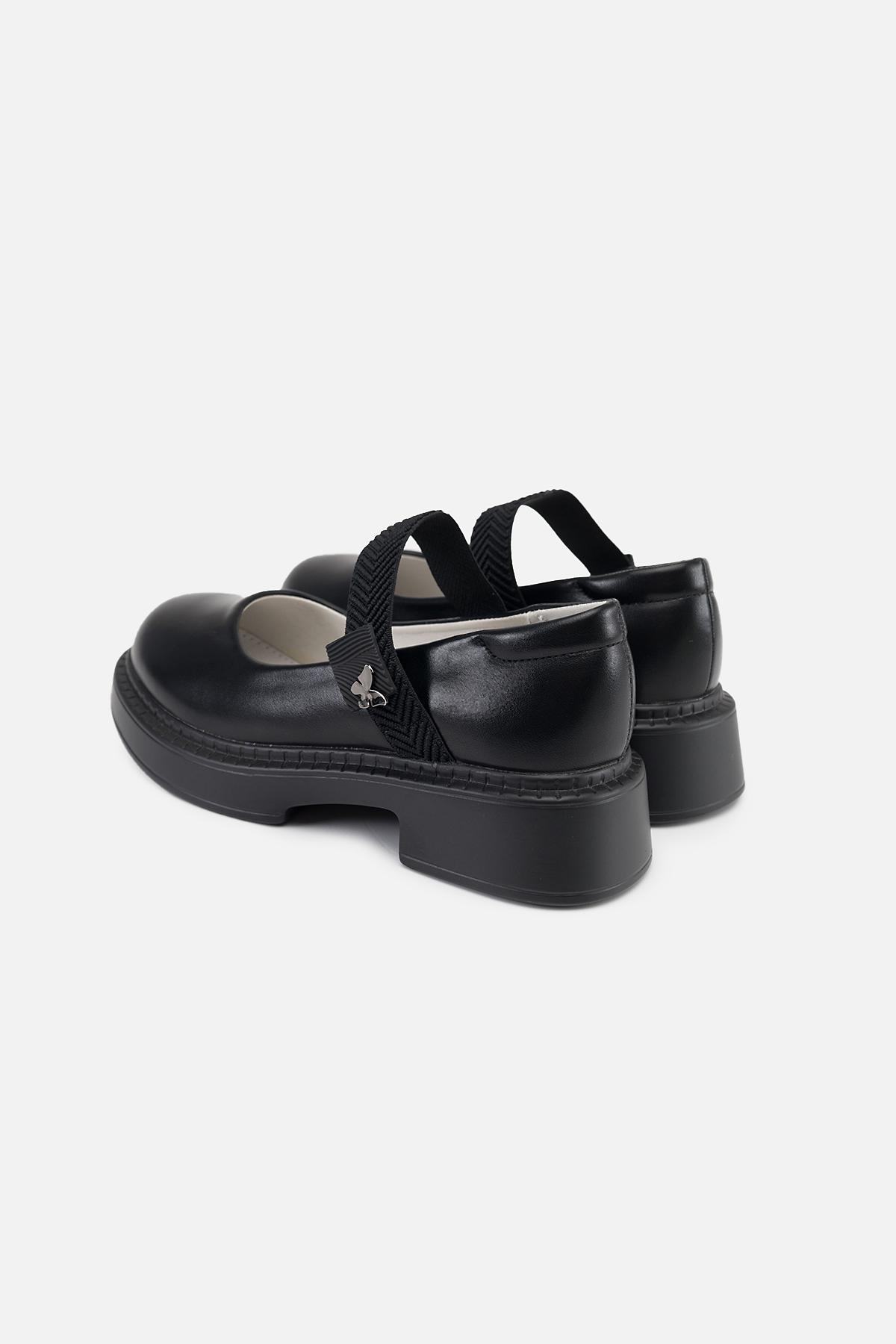 Туфли на плоской подошве для девочки р. 35 Черный (SKT001000745) - фото 4 Туфли на плоской подошве для девочки р. 35 Черный (SKT001000745) - фото 4
