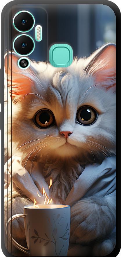 Чехол на Infinix Hot 12 Play White cat (5646b-2759-42517)