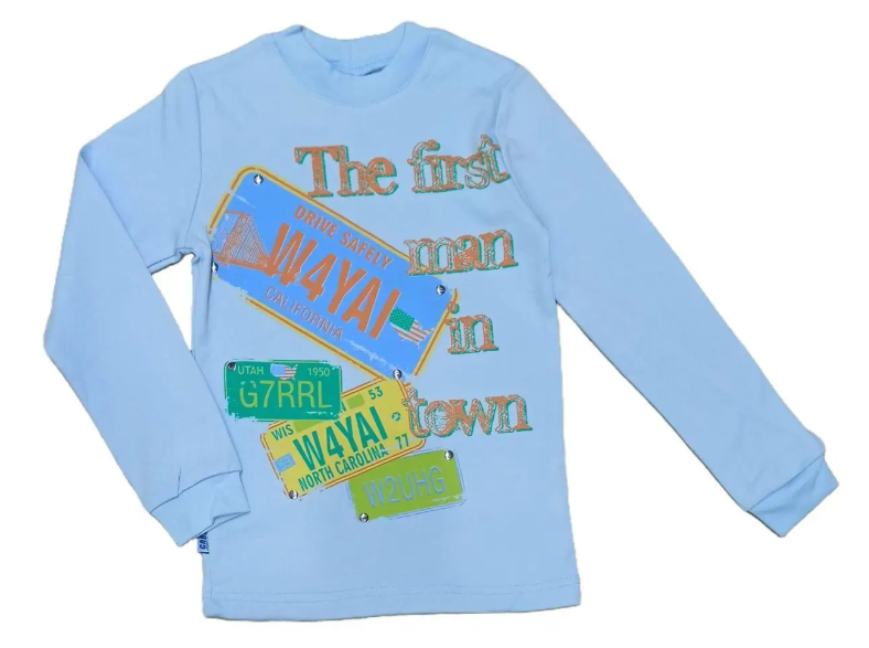 Джемпер для хлопчика GABBI Номера 122 см Блакитний