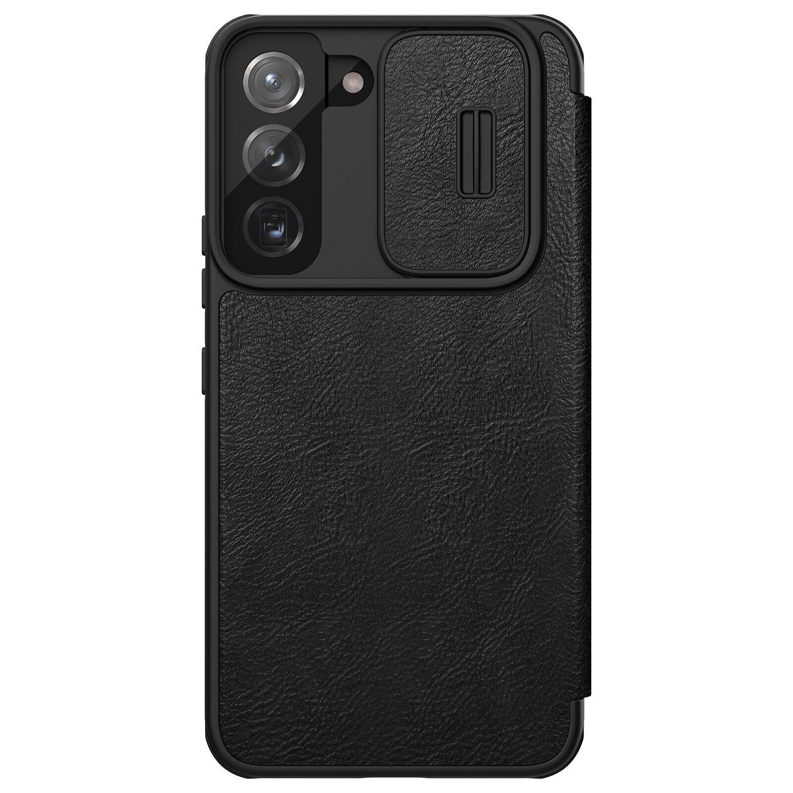 Кожаный чехол книжка Nillkin Qin series для Samsung Galaxy S22 5G Black