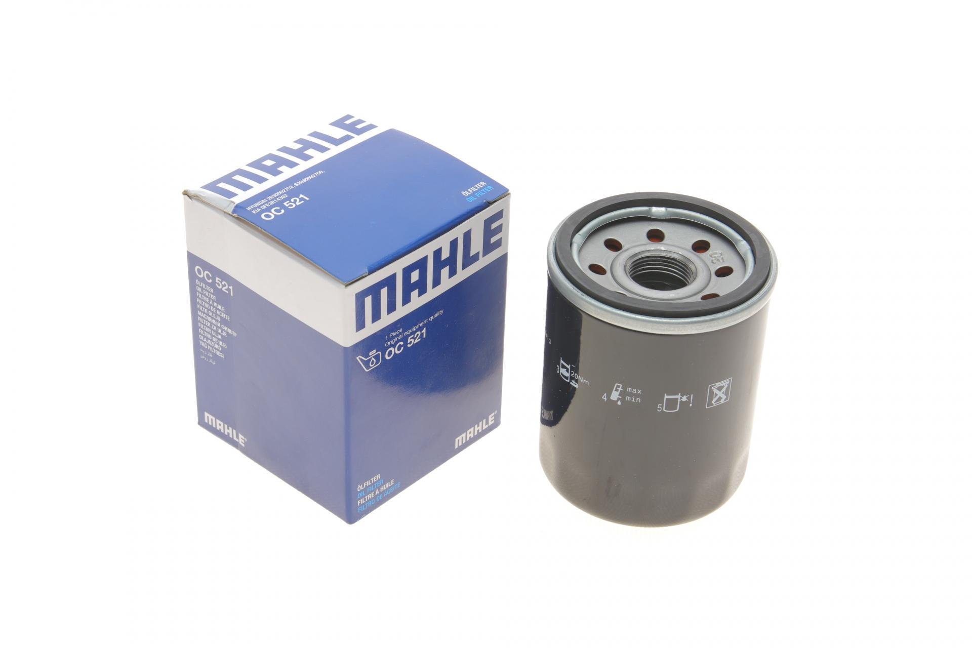 Фильтр масляный KNECHT для Hyundai Accent/Gets 1,1-1,6 02- h 86,2 мм (OC 521)