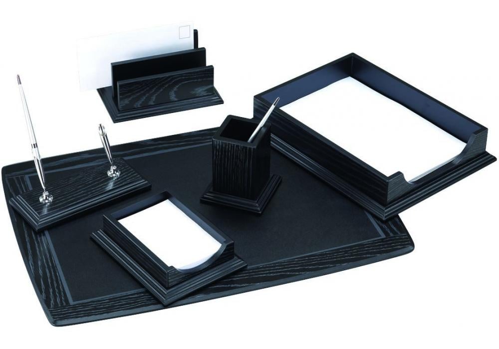 Набор настольный Cabinet 6 пр. деревянный Черный (O36414)