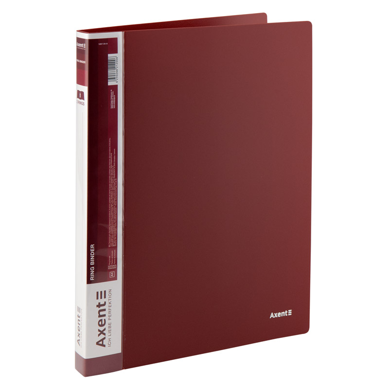 Папка на 2-х кольцах Axent 25 мм Бордовый (1207-04-A)