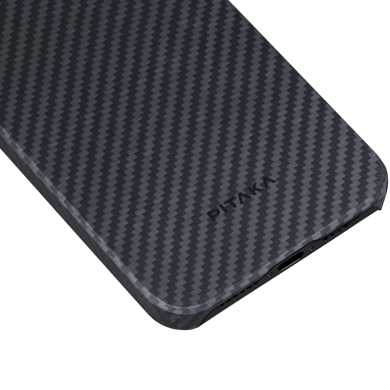 Чохол накладка Pitaka MagEZ Case 4 Twill 1500D for iPhone 15 Pro Max, Black/Grey (KI1501PM) - фото 10