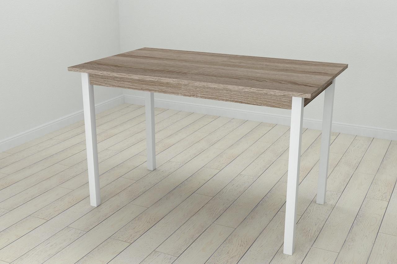 Стол кухонный Ferrum-decor Марио ДСП 16 мм 75x120x60 см Белый/Сонома Трюфель (MAR0026)