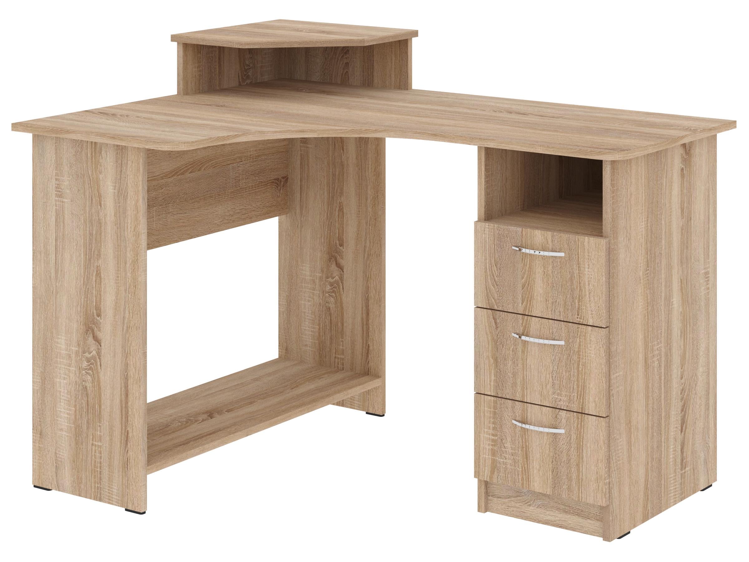 Письменный стол PEHOTIN Компакт 120х88х75/89 см Дуб сонома (PN-101387)