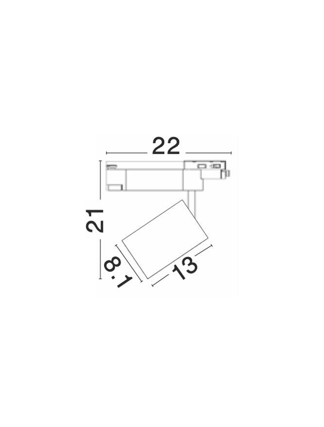 Прожектор трековый Nova Luce Herm (7770406) - фото 3