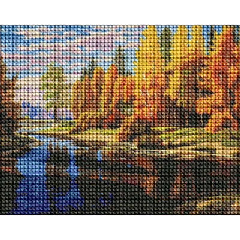 Алмазная мозаика Идейка Осенью 40x50 см (AMO7276)