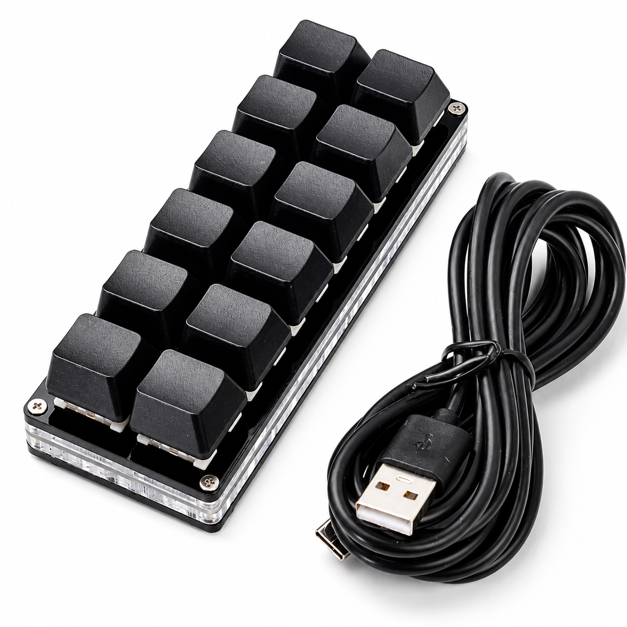 Клавиатура программируемая механическая USB/RGB 12 клавиш (1012-198-00)