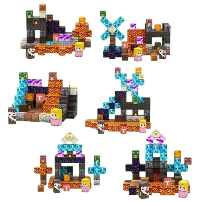 Конструктор магнитный майнкрафт Magnetic Cube гигантский меч 128 дет. (10373) - фото 5 Конструктор магнитный майнкрафт Magnetic Cube гигантский меч 128 дет. (10373) - фото 5