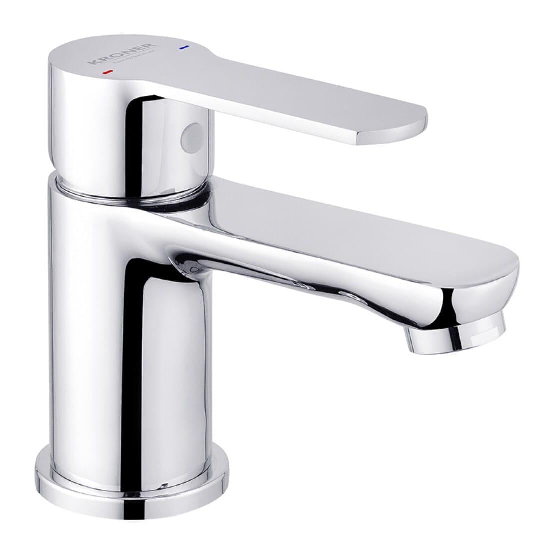 Смеситель для раковины Kroner KRP Bremen C010 однорычажный Хром (CV012069) Смеситель для раковины Kroner KRP Bremen C010 однорычажный Хром (CV012069)