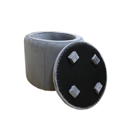 Пуф Plump/з відкритим верхом 40x40x40 см Сірий - фото 2