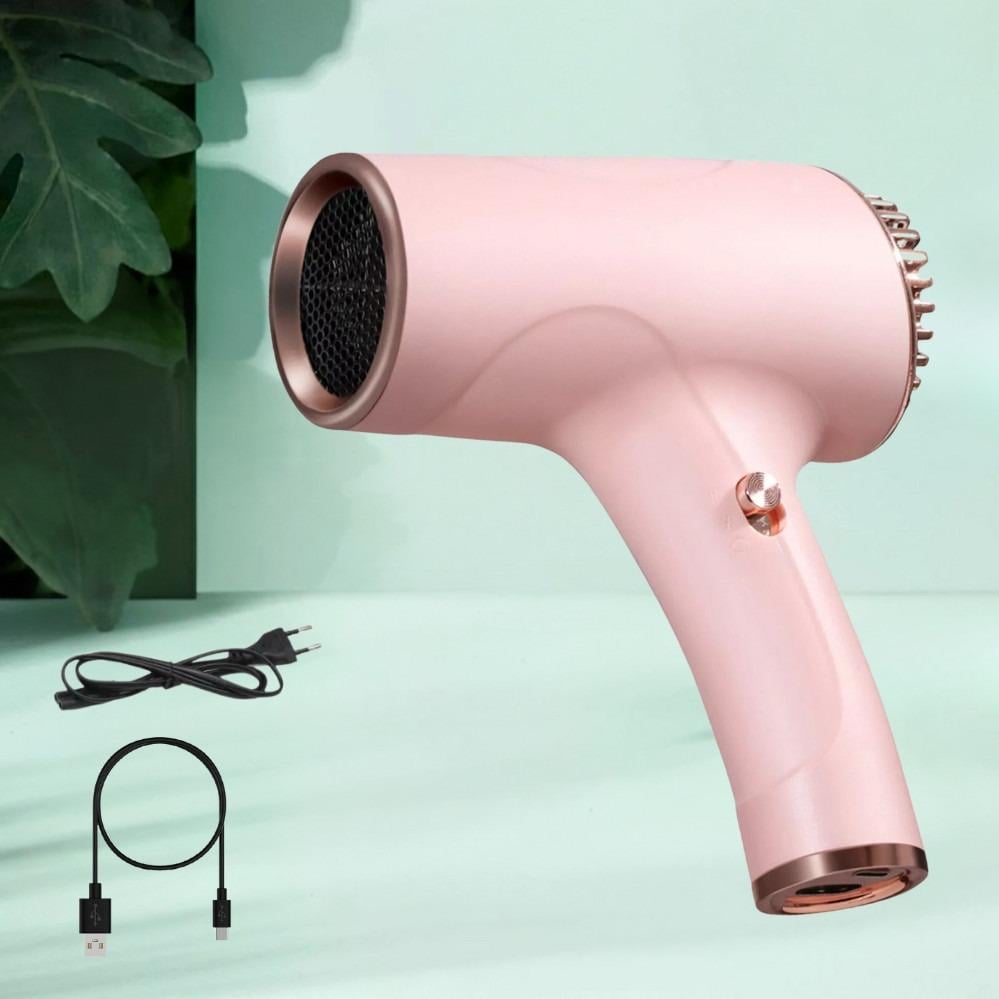 Фен для волосся портативний акумуляторний Portable Hair Dryer 2600 mAh із USB зарядкою - фото 5