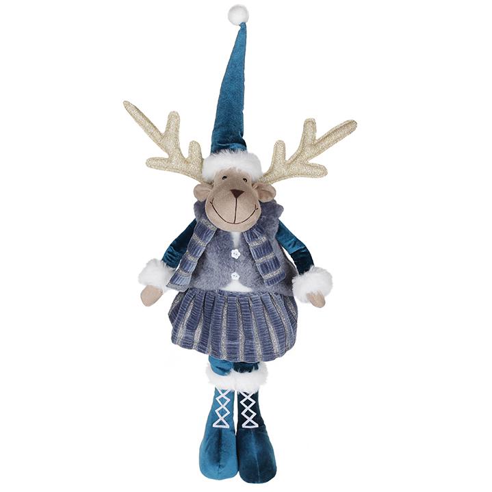 Мягкая игрушка новогодняя BonaDi Олень Девочка (877-103)