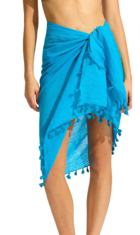 Парео Seafolly O/S Бірюзовий (52965-SG-turq) - фото 2 Парео Seafolly O/S Бірюзовий (52965-SG-turq) - фото 2