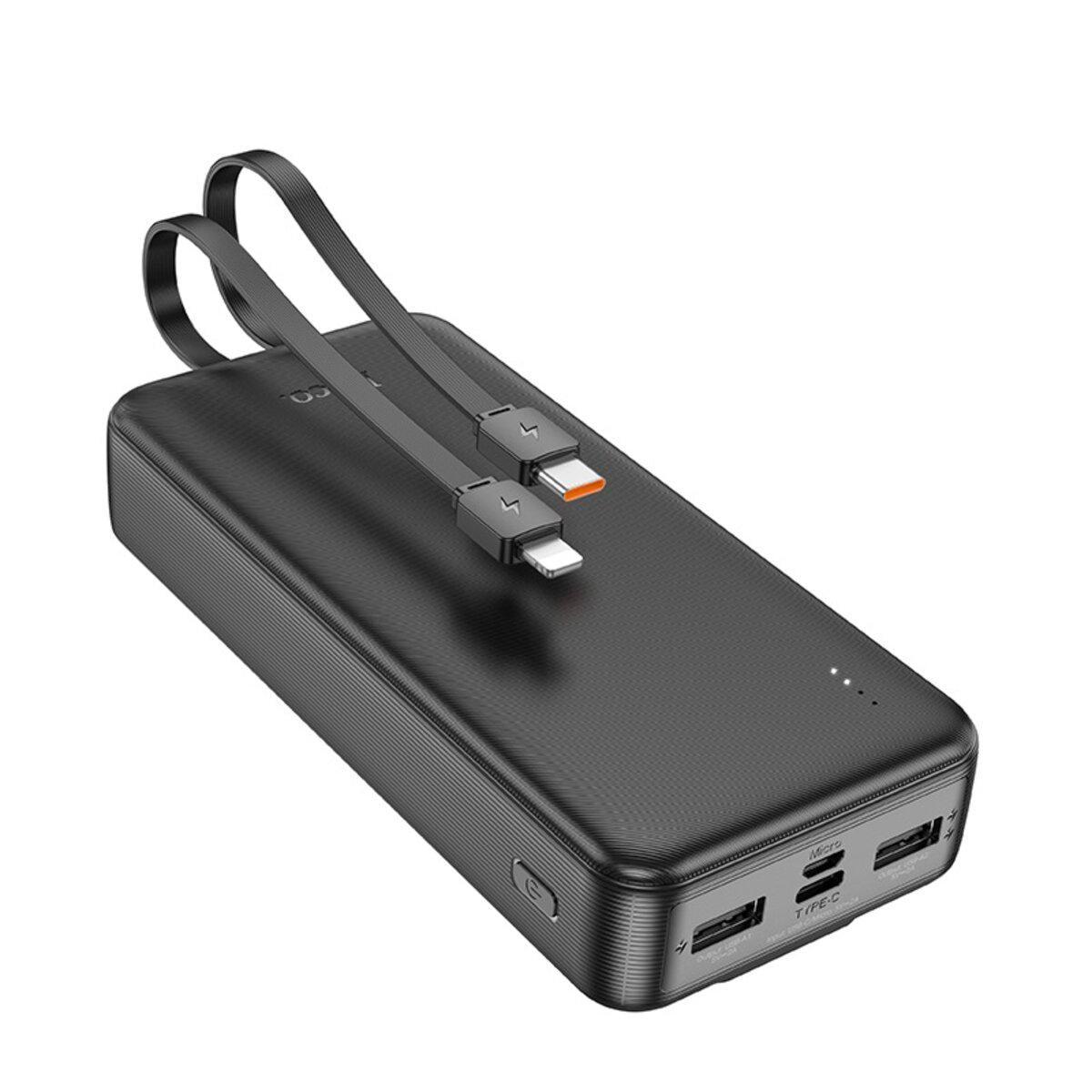 Повербанк J118A Speed ​​energy with cable 12 W 20000 mAh Li-pol Black (6942007608060)