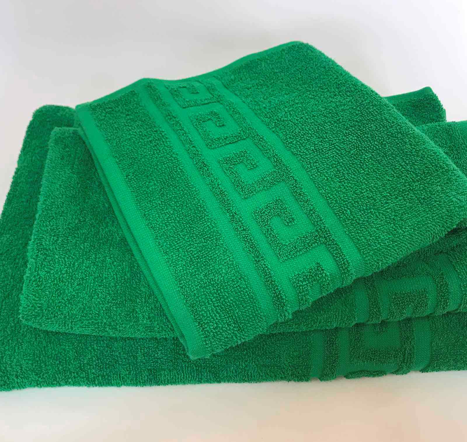 Полотенце махровое 50х90 см 400 г/м2 Зеленый (1303067) - фото 2