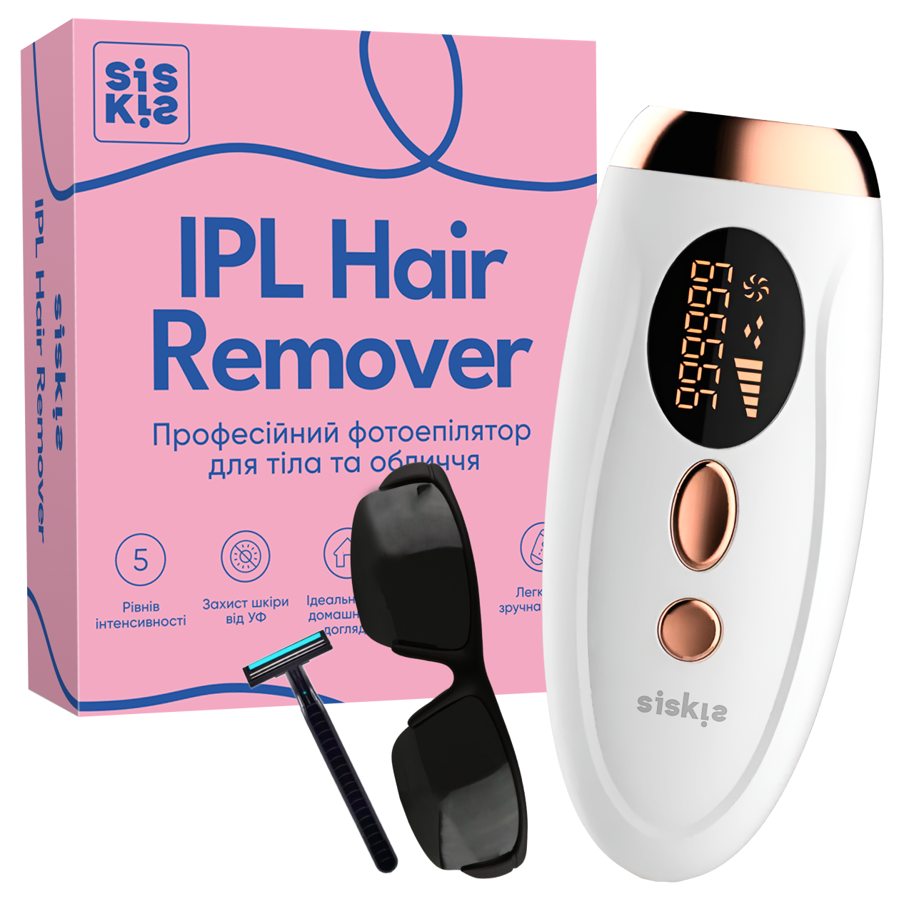 Фотоэпилятор женский IPL с 5 уровнями интенсивности (23778184)