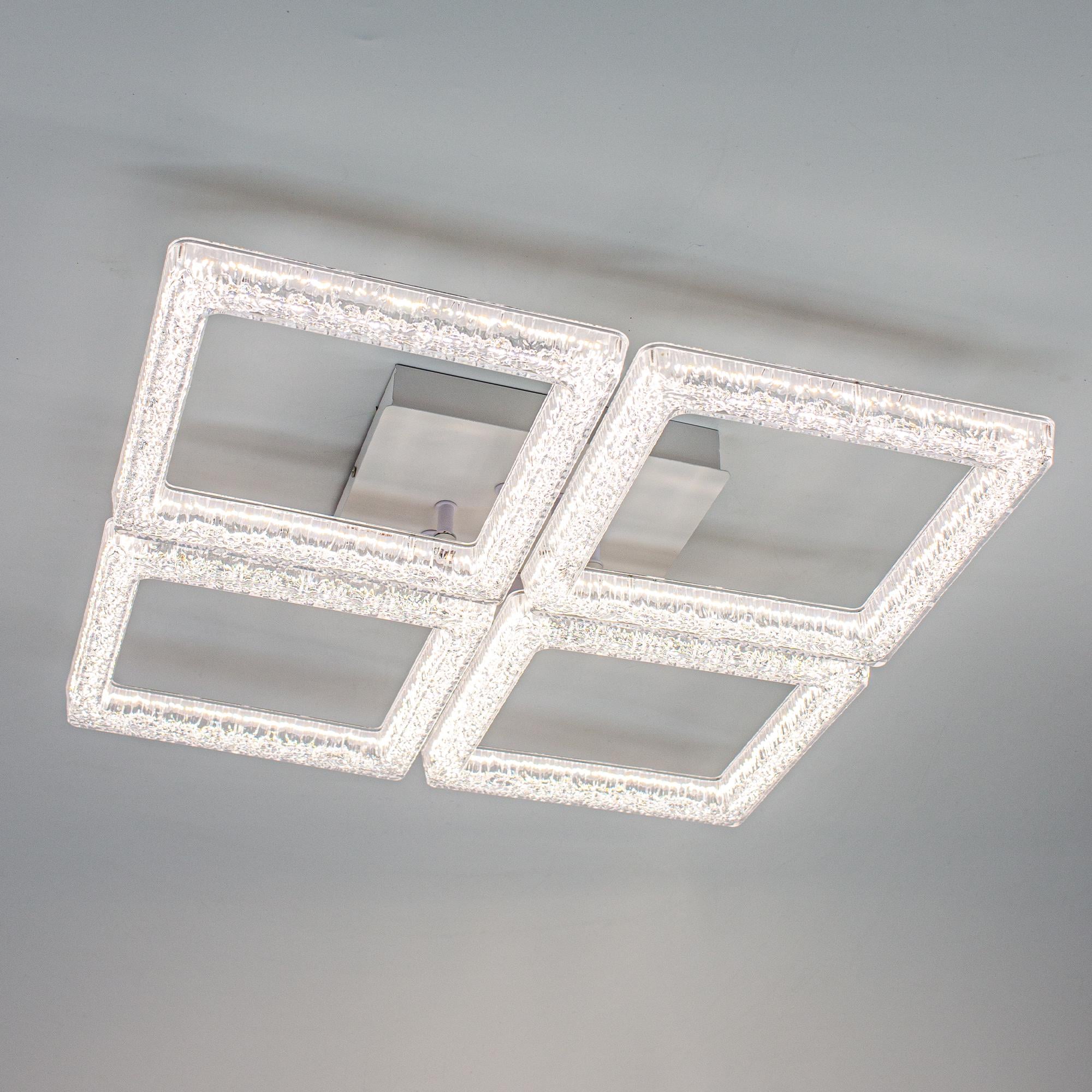 Люстра светодиодная управляемая ESLLSE OBRII 65 Вт 465x465x90 мм Белый (10681)