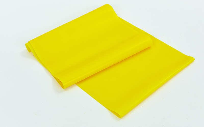 Лента эластичная для фитнеса и йоги Zelart FI-6256-1_5 Желтый