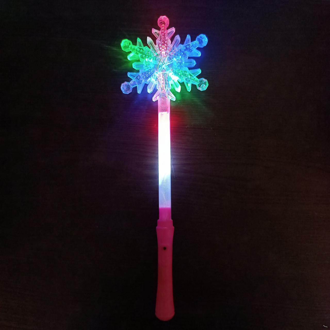 Волшебная палочка Снежинка светящийся Розовый (2816680021) - фото 4 Волшебная палочка Снежинка светящийся Розовый (2816680021) - фото 4