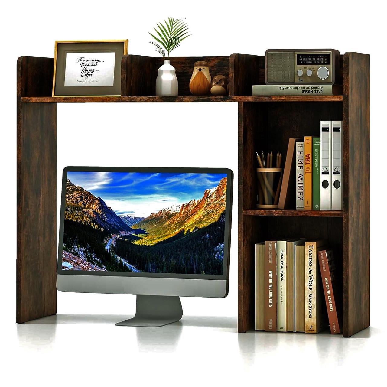 Полка-надстройка настольная из дерева Мирелин латте (АКД-005516) Полка-надстройка настольная из дерева Мирелин латте (АКД-005516)