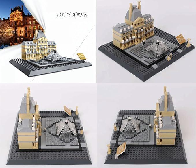 Конструктор 3Д WANGE Архитектура Музей Лувр 4213 The Louvre Of Paris Париж-Франция 3D 785 деталей - фото 9 Конструктор 3Д WANGE Архитектура Музей Лувр 4213 The Louvre Of Paris Париж-Франция 3D 785 деталей - фото 9